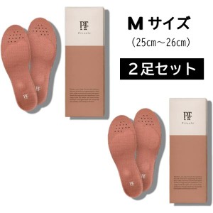 ピットソール 2足セット 中敷き M(25cm〜26cm) 美脚 姿勢サポート 美姿勢 男女兼用 立ち仕事 負担軽減