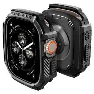 Spigen Apple Watch ultra2/ultra ケース 保護カバー アップルウォッチ ウルトラ2 ウルトラ ACS05456 マット・ブラック