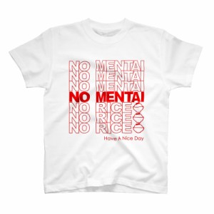 NO MENTAI NO RICE Tシャツ ｜  福岡Tシャツ ご当地Tシャツ 明太子 お土産 メンズ レディース キッズ 子供 半袖 カットソー ロゴ  ロゴT 