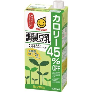 マルサン 調製豆乳 カロリー45%オフ 1L×6本