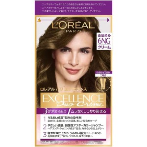 L'Oreal Paris(ロレアルパリ)エクセランス R クリームタイプ白髪染め6NG 緑がかったやや明るい栗色【医薬部外品】