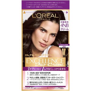 L'Oreal Paris(ロレアルパリ)エクセランス R クリームタイプ白髪染め4NB 深みのある自然な栗色本体【医薬部外品】