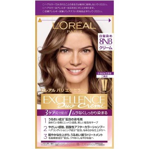 L'Oreal Paris(ロレアルパリ)エクセランス R クリームタイプ白髪染め8NB より明るい自然な栗色【医薬部外品】