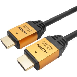 ホーリック プレミアムハイスピードHDMIケーブル 3m 18Gbps 4K/60p HDR HDMI 2.0規格 ゴールド HDM30-013GD