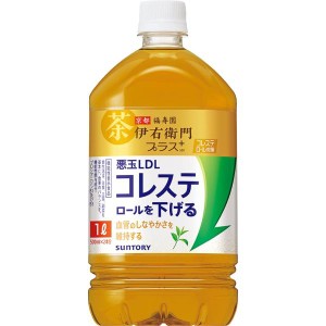 [機能性表示食品] サントリー 伊右衛門 プラス コレステロール対策 1L ×12本