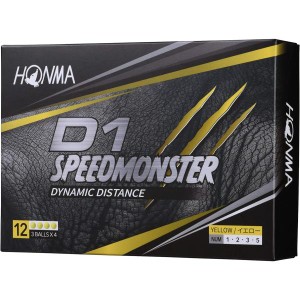 本間ゴルフ HONMA ゴルフボール D1 SPEED MONSTER スピードモンスター 1ダース 12個入