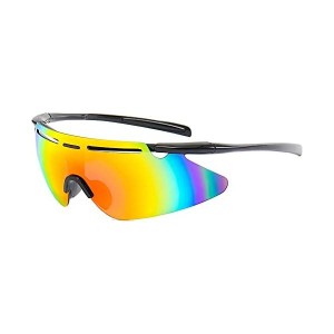 【Fafalove】サングラス スポーツサングラス 自転車眼鏡 UV400保護 紫外線カット 釣り ランニング 登山 自転車 運転 ラス メンズ &