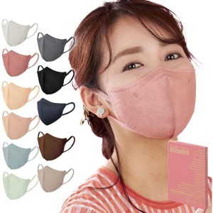 アイリスオーヤマ マスク 不織布 カラーマスク 立体 DAILY FIT MASK ふつうサイズ 32枚入 RK-D32MP ピンク