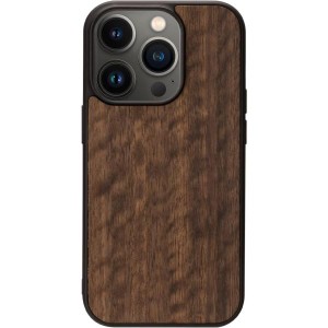 Man&Wood iPhone 14 Pro Max バックカバー 天然木ケース [ 木製 ウッド 自然 TPUとポリカーボネートのハイブリッド 着脱