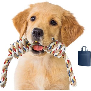 もふもふパラダイス 犬 おもちゃ ロープ トイ 噛む 犬用玩具 大型犬 中型犬 オーガニックコットン 丈夫 ストレス発散 運動不足解消 訓練
