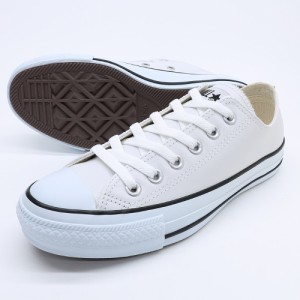 レザーオールスター CONVERSE コンバース ローカット ホワイト CONVERS LEA ALL STAR OX ユニセックス 天然皮革 レザー オールスター ス