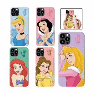 DISNEY iPhone14 Plus Pro MAX プリンセス  カード収納 スマホケース iPhone13 SE3 ハード 保護 カバー 人気 キャラクター グッズ iPhone