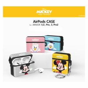 Disney ディズニー Airpods 1/2/3/PRO/PRO2 ケース ミッキー ミニー ドナルド デイジー シンプル スーツケース風 保護 カバー 公式 グッ