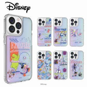 Disney スマホケース Mickey ファンタジア iPhone14 Pro MAX 2022 ホログラム カバー ディズニー 公式 人気 キャラクター グッズ iPhone1