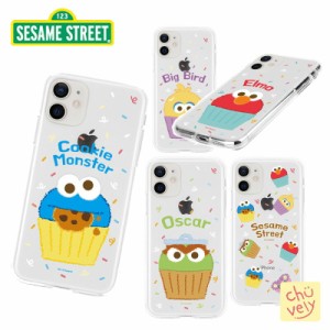 iPhoneケース Sesame Streets セサミストリート Elmo クッキーモンスター iPhone14 Pro MAX 透明 ケース 公式 グッズ カップケーキ スマ