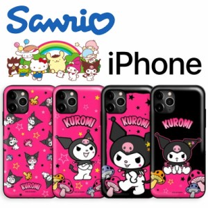 Sanrio キャラクター iPhone14 Pro Max iPhoneケース iPhone13 iPhone12 iPhone11 ゴスロリ 闇かわいい ドクロ ピンク 可愛い 2重構造 カ