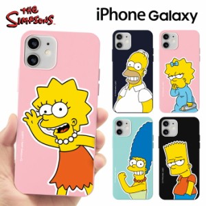 Galaxyケース The Simpsons ザ・シンプソンズ Galaxy S23 Ultra S22 A53 スマホ ソフト シリコン カバー 公式 キャラ スリム TPU 保護 人