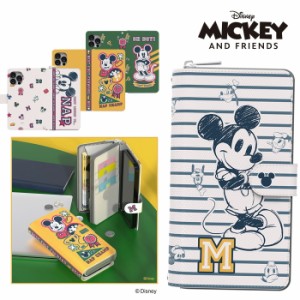 Disney iPhone14 Plus Pro MAX ディズニー ダイアリー 手帳型 財布型 MICKEY ミッキー レトロ クラシック ストラップ iPhoneケース iPhon