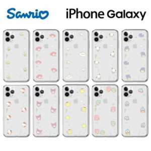 サンリオ キャラクター iPhone14 Pro Max iPhoneケース iPhone13 iPhone12 iPhone11 パステル フレーム 可愛い 透明 クリア スケルトン 