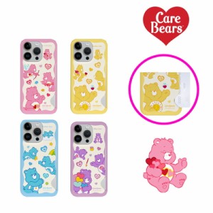 ケアベア カード収納 Galaxyケース Galaxy S23 CareBears サムスン スマホ ケース ハート キューピッド 星 スター カラフル カバー 公式 