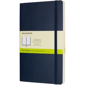 MOLESKINE（モレスキン） ラージサイズ ソフトカバー カラーノートブック プレーン＜無地＞ QP618B20 5180176 サファイアブルー 父の日 