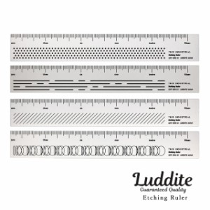 定規 ラダイト Luddite THIS INDUSTRIAL Etching Ruler 15cm ものさし おしゃれ お洒落 可愛い かわいい かっこいい 父の日 祝い 入学 卒