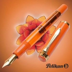 万年筆 ペリカン 特別生産品 クラシック M200 オレンジデライト Pelikan 名入れプレゼント 人気シャープペン ギフト 誕生日プレゼント 父