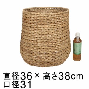 鉢カバー 自然素材 バンクワン セーター編み 深9号 かご 直径29cm以下の鉢に対応【cv-015966】