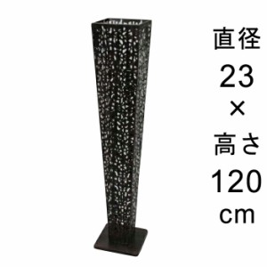 デザイン アイアン フラワースタンド〔048535〕 角型 ブラック 高さ120cm ◆色の仕様変更あり・画像2枚目◆画像3-4枚目の内側容器は別売