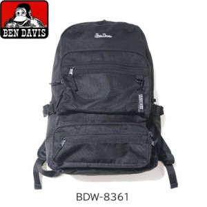 BEN DAVIS ベンデイビス リュック 大容量 拡張型 29-41L 黒 撥水加工 レディース メンズ シンプル バッグ デイパック バックパック エク