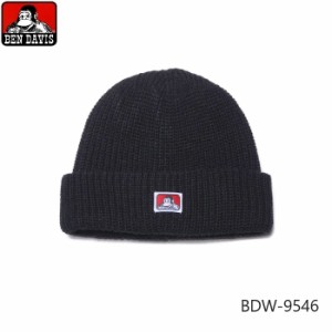 BEN DAVIS ベンデイビス アクリル マイクロロゴ ニットキャップ ニット帽 暖かい 浅い レディース メンズ カジュアル 帽子 防寒 BDW-9546