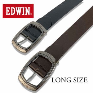 EDWIN エドウィン 40mm ロングサイズ レザーベルト 本革 カジュアル ビジネス 紳士 メンズ レディース ED-3941