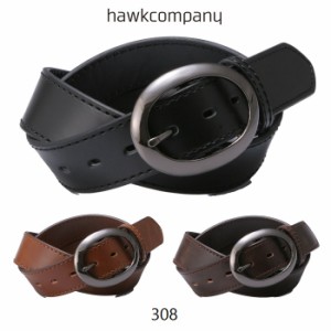 Hawk company ホークカンパニー ベルト カジュアル PVCレザーベルト 40mm 合成皮革 合皮 オーバルバックル メンズ レディース 男女兼用 3