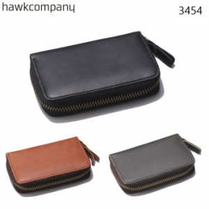 Hawk Company FAUCON ホークカンパニー レザーカードケース じゃばら BOX型小銭入れ付 本革 メンズ レディース オールインワンカードケー