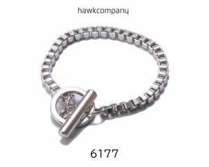 Hawk Company ホークカンパニー ブレスレット シルバーチェーン ベネチアンチェーン ボックスチェーン 日本製 メンズ レディース アクセ