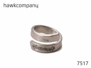 Hawk Company ホークカンパニー 指輪 メッセージリング 幸運 真鍮 日本製 メンズ レディース ペア 13号 18号 アクセサリー 7517