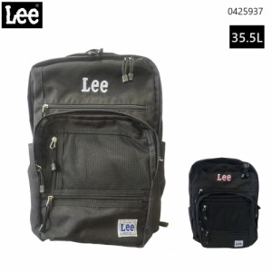 Lee リー リュック リュックサック 14ポケット 多機能 大容量 撥水 黒 35.5L レディース メンズ シンプル バッグ デイパック バックパッ