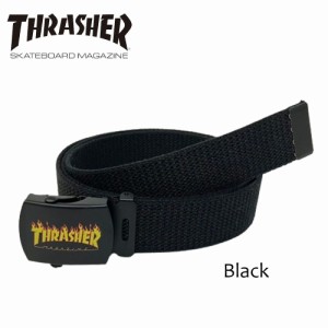 THRASHER スラッシャー ガチャベルト GIベルト 32mm メンズ レディース 作業着ベルト 日本製 コットン レーヨン カラーロゴプリントバッ