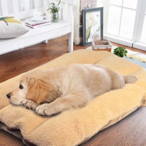ペットベッド 犬用ベッド 中型犬 洗える ペットクッション マット 猫ベッド 寝床 ふわふわ 柔らかい 角型 ペットソファ 冬 通年