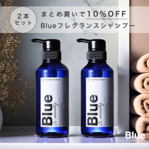 香水シャンプー 2本セット メンズ シャンプーセット アミノ酸シャンプー 美容室専売品 オーガニック 補修 Blue 325ml