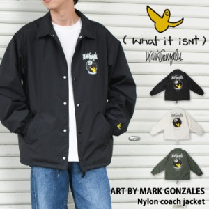 新作 ART BY MARK GONZALES マークゴンザレス ナイロン コーチジャケット 2H5-63807 メンズ レディース アウター ジャケット おしゃれ か