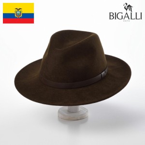 BIGALLI 中折れハット フェルトハット 帽子 秋 冬 メンズ レディース 大きいサイズ フェルト帽 ウェスタン テンガロン カジュアル シンプ