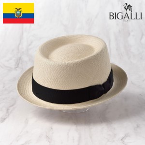 BIGALLI パナマ帽 パナマハット ポークパイハット メンズ レディース 帽子 本パナマ 春 夏 大きいサイズ ブランド エクアドル製 おしゃれ