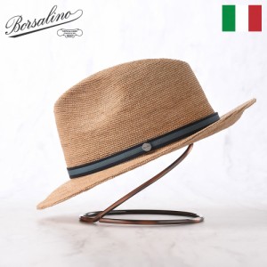 Borsalino ボルサリーノ ラフィアハット 中折れハット ストローハット 春 夏 メンズ 中折れ帽 紳士帽 おしゃれ 高級 ブランド イタリア 