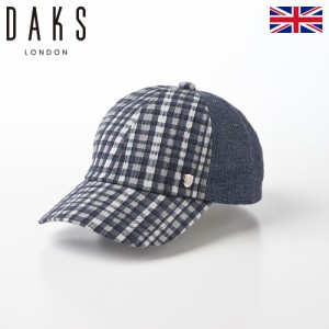 DAKS ダックス キャップ CAP 帽子 メンズ レディース 春 夏 大きいサイズ チェック柄 サイズ調節 ベルト おしゃれ カジュアル 普段使い 