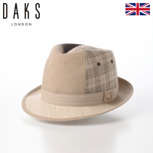 DAKS ダックス 帽子 中折れハット ソフトハット ソフト帽 春 夏 メンズ レディース おしゃれ カジュアル Hat Patchwork（ハット パッチワ