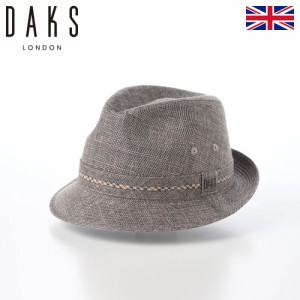 DAKS ダックス 帽子 メンズ レディース ソフトハット ソフト帽 春 夏 紳士帽 ブランド New Lescaut Omi Linen（ニューレスコー 近江リネ