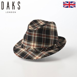 DAKS ダックス 帽子 中折れハット ソフトハット ソフト帽 秋 冬 メンズ レディース おしゃれ カジュアル Manish Wool Check（マニッシュ 