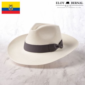 ELOY BERNAL パナマ帽子 つば広 春 夏 メンズ 大きいサイズ 紳士帽 本パナマ 中折れハット つば広 ブランド エクアドル製 LARGO（ラーゴ