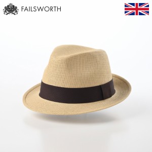Failsworth 帽子 ストローハット 中折れハット 春 夏 メンズ レディース 麦わら帽 大きいサイズ ソフトハット カジュアル 普段使い シン